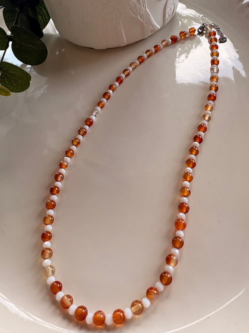 Carol Warm Tone Beaded Necklace