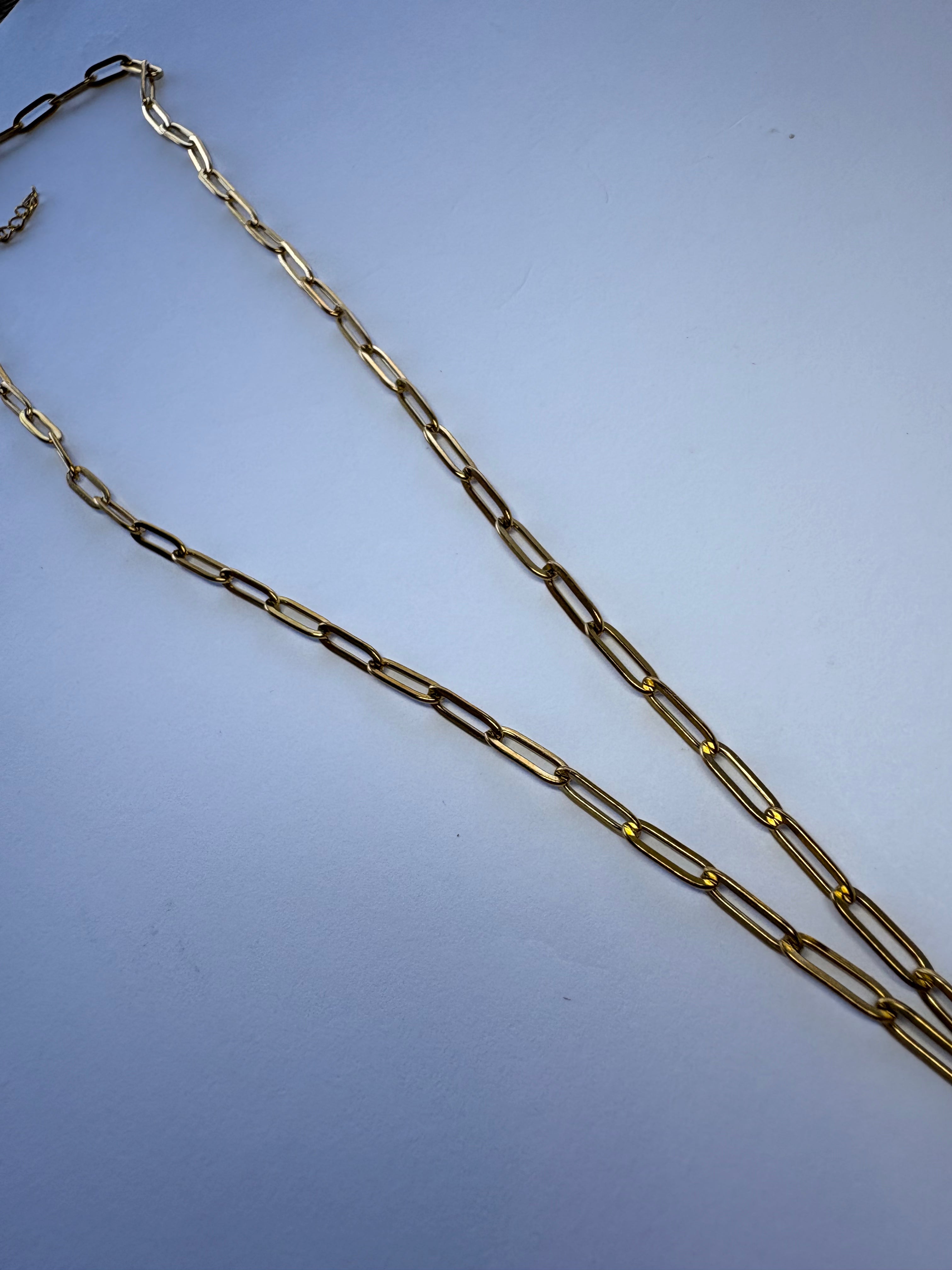 Everyday Gold Paperclip Chain Necklace
