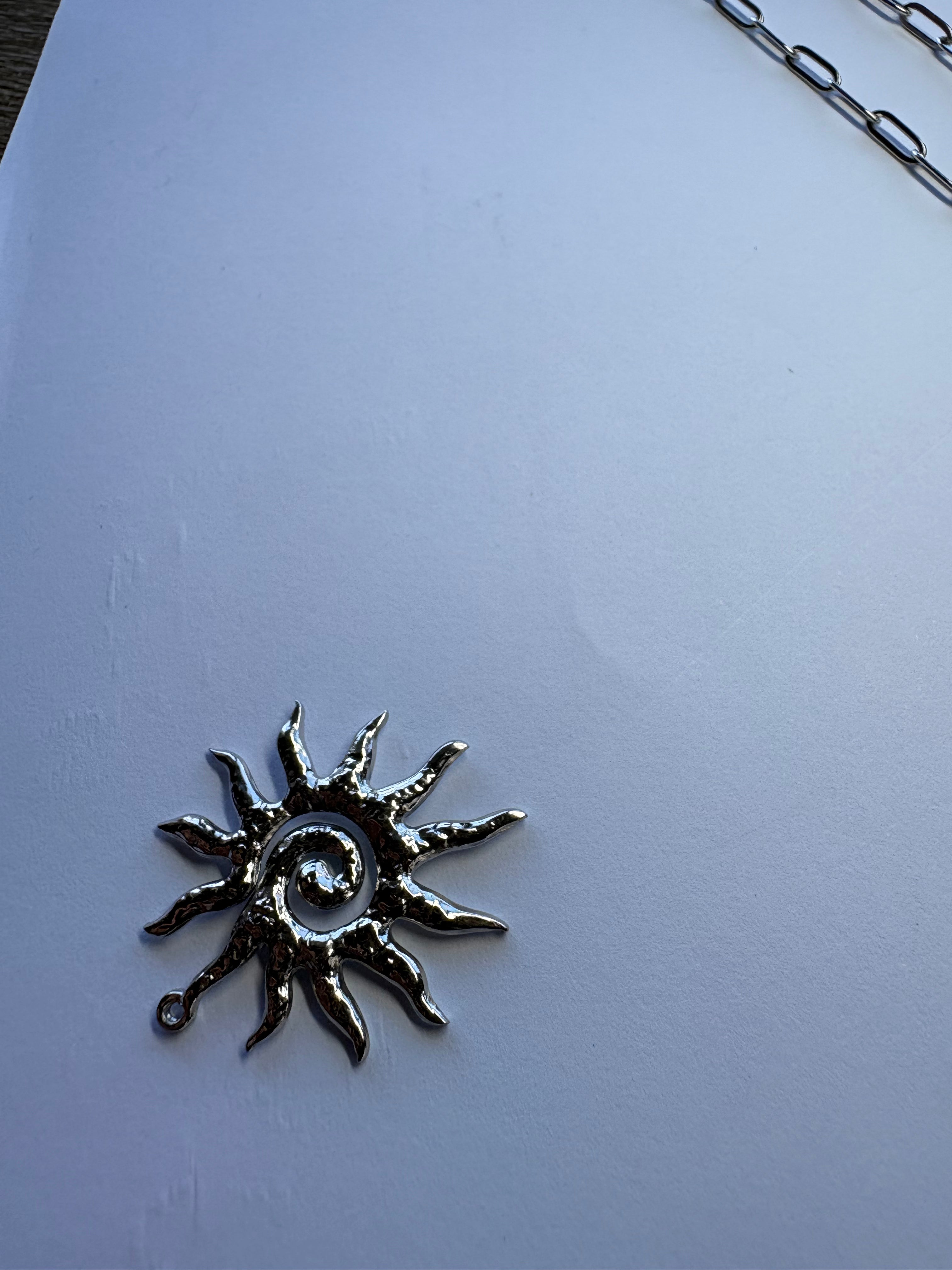 Silver Sun Pendant