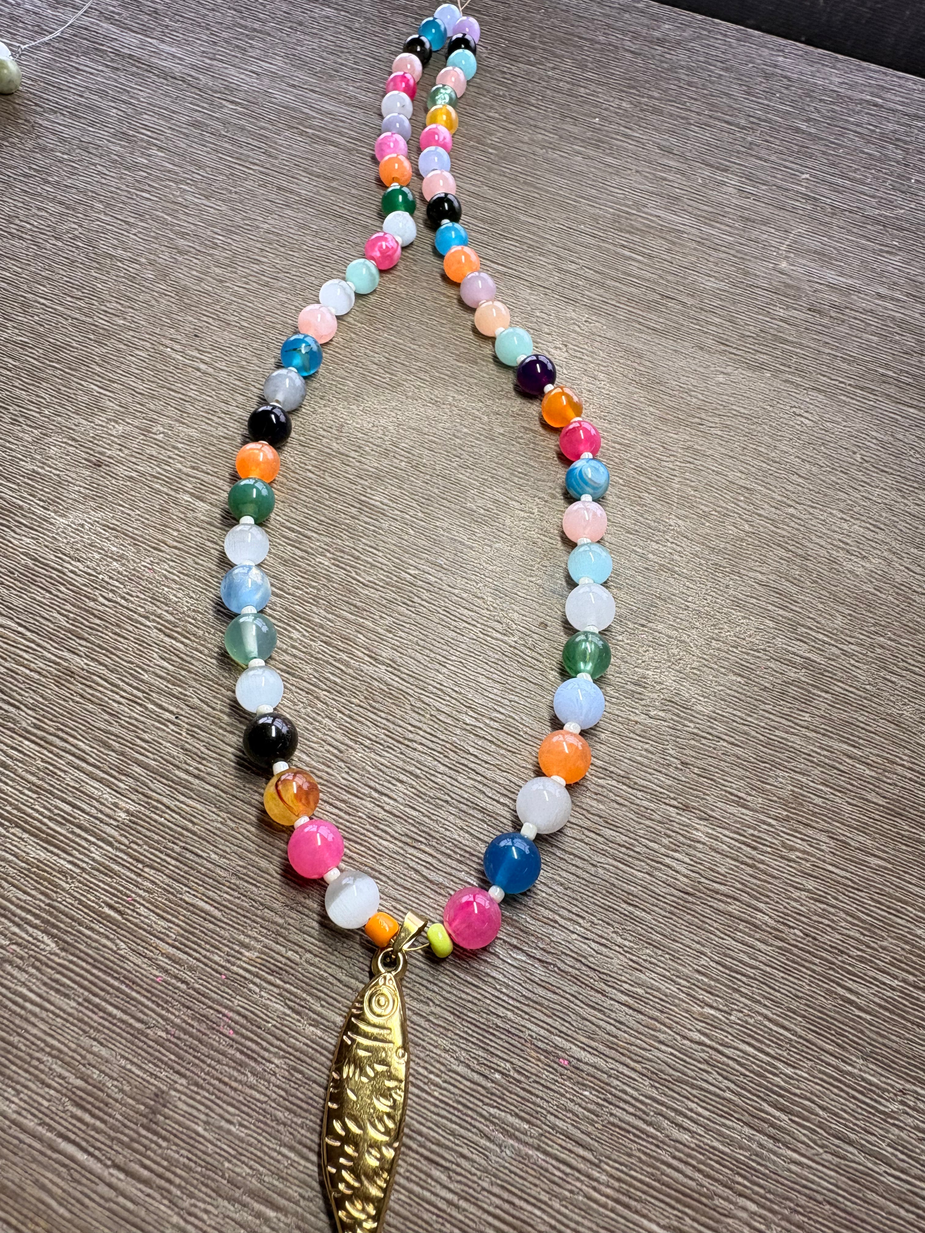 Millie Beaded Fish Necklace