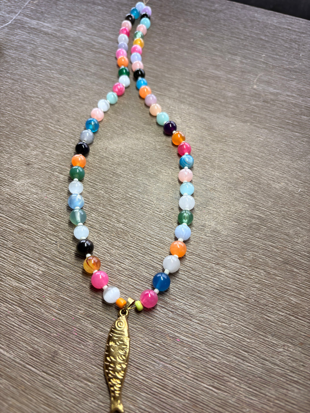 Millie Beaded Fish Necklace