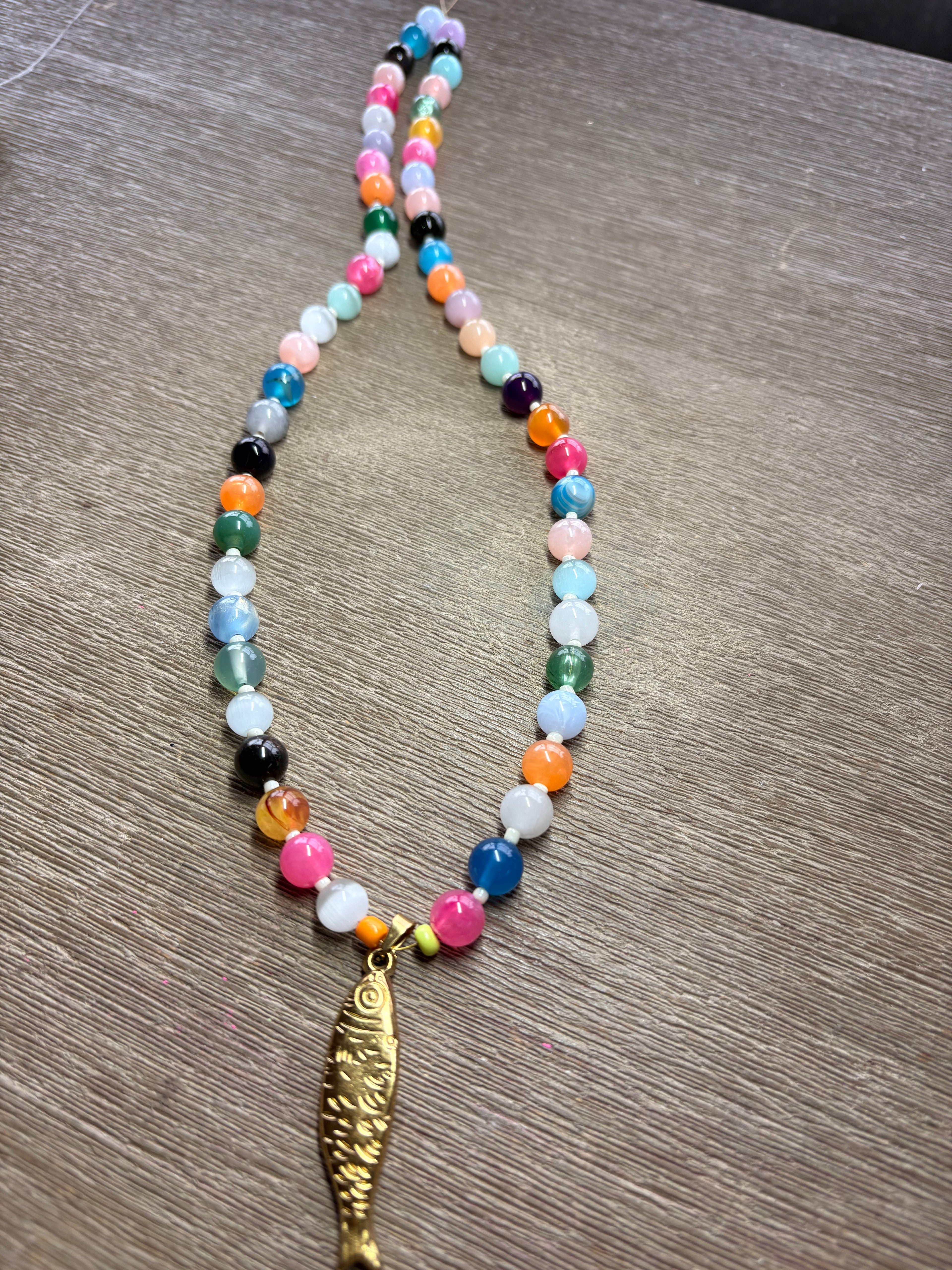 Millie Beaded Fish Necklace