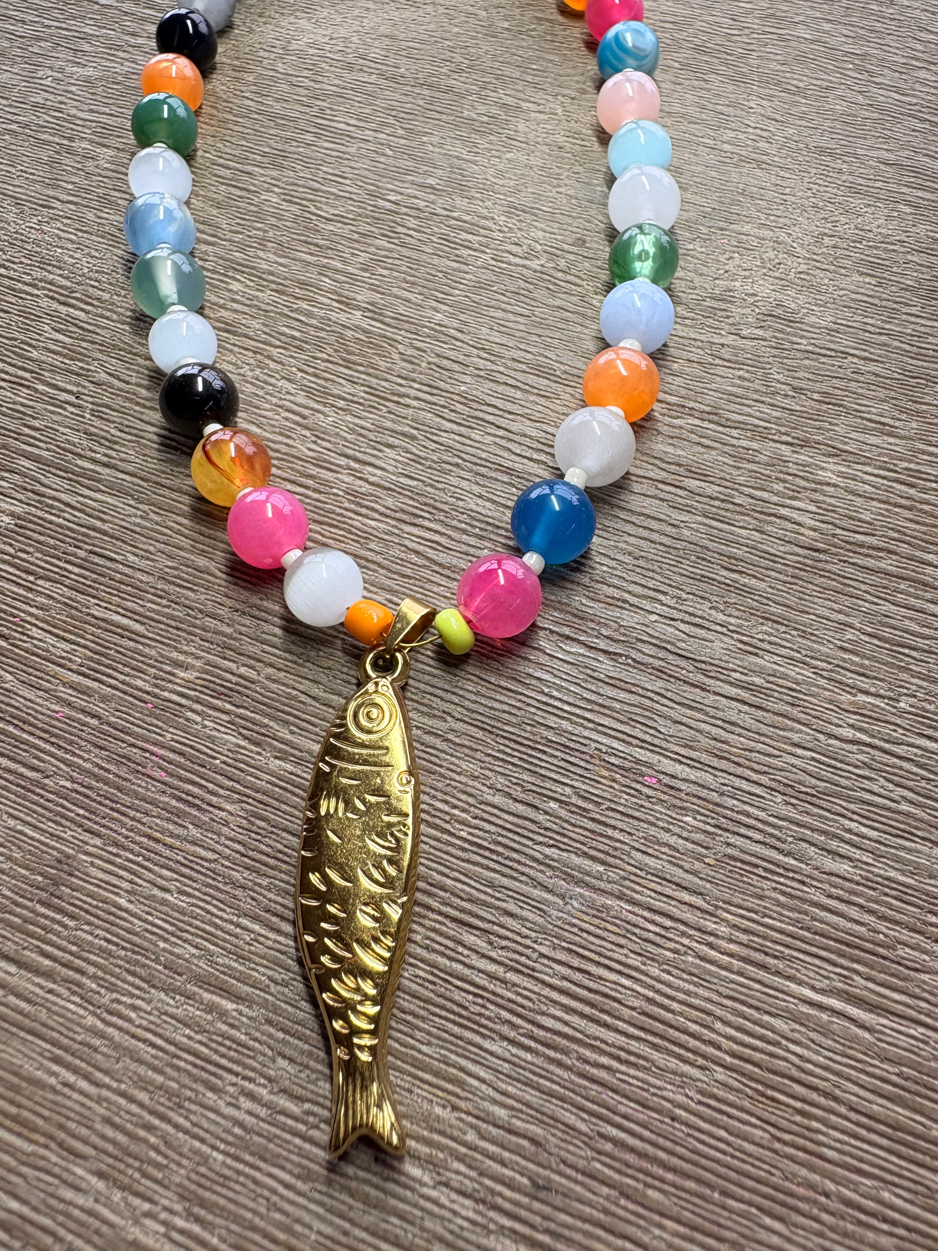 Millie Beaded Fish Necklace