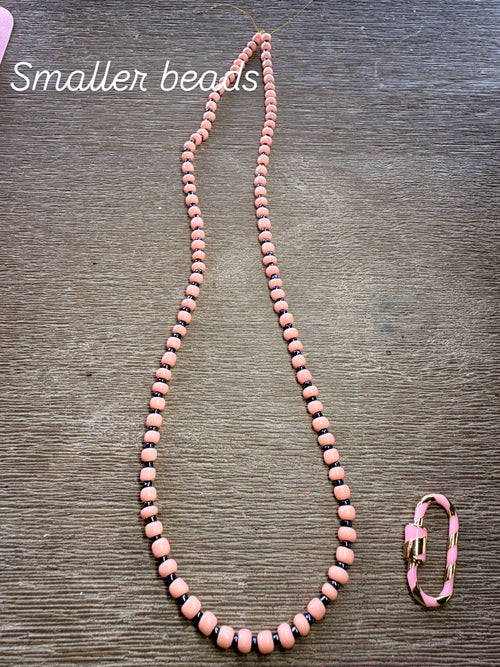 Cindy Peach Beaded Necklace