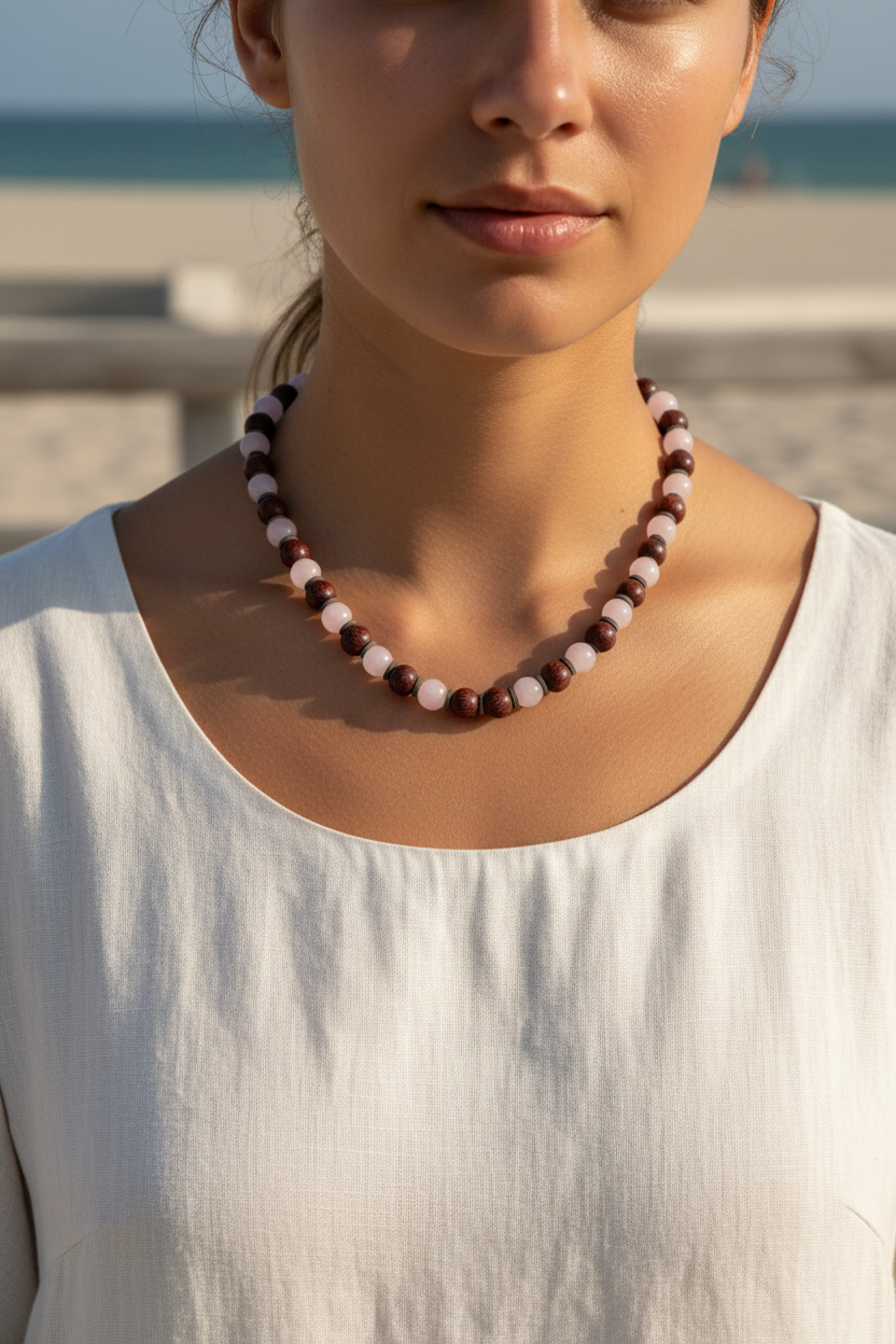 Sarah necklace on a girl
