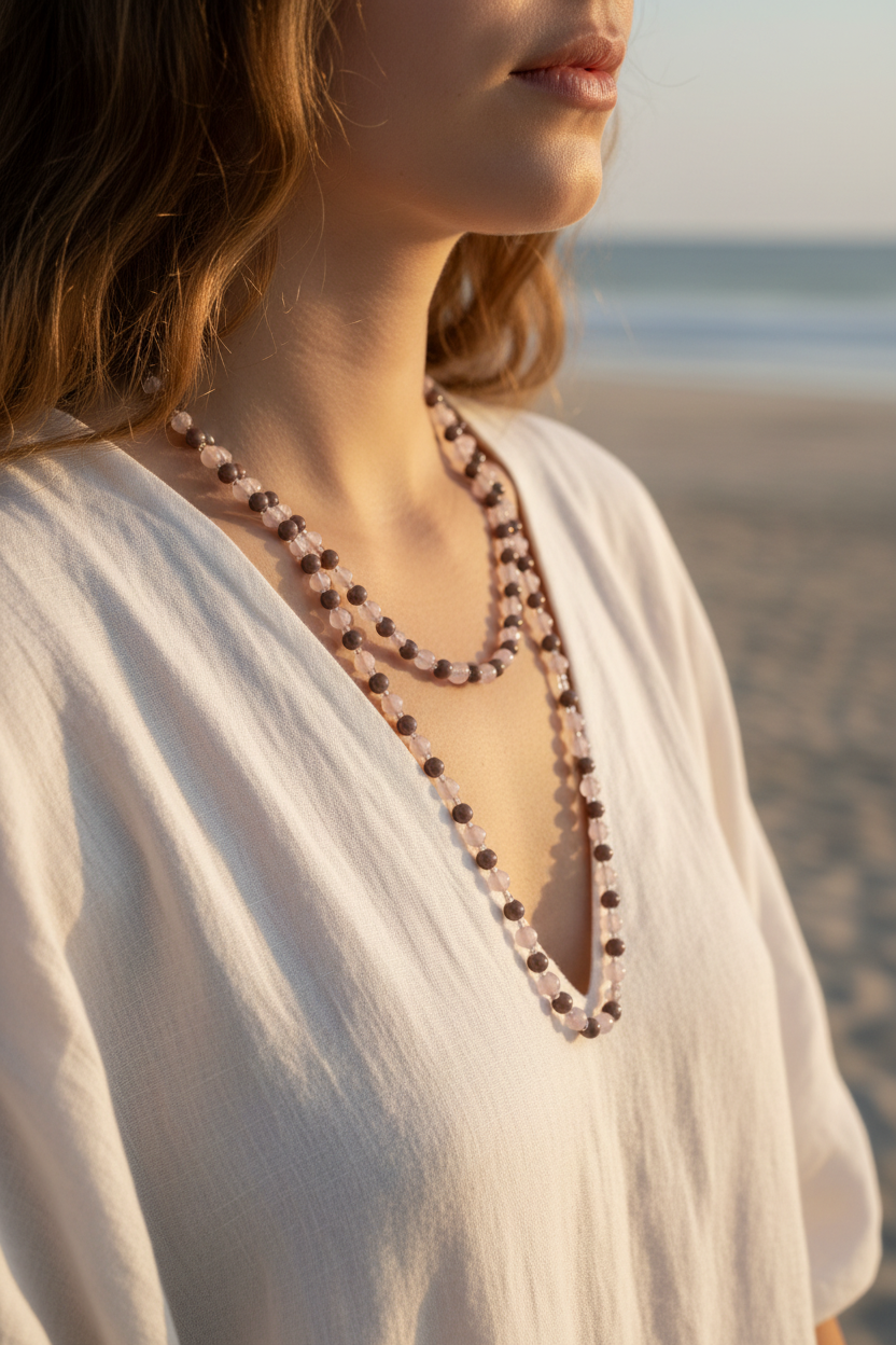 Shaz necklace on a girl