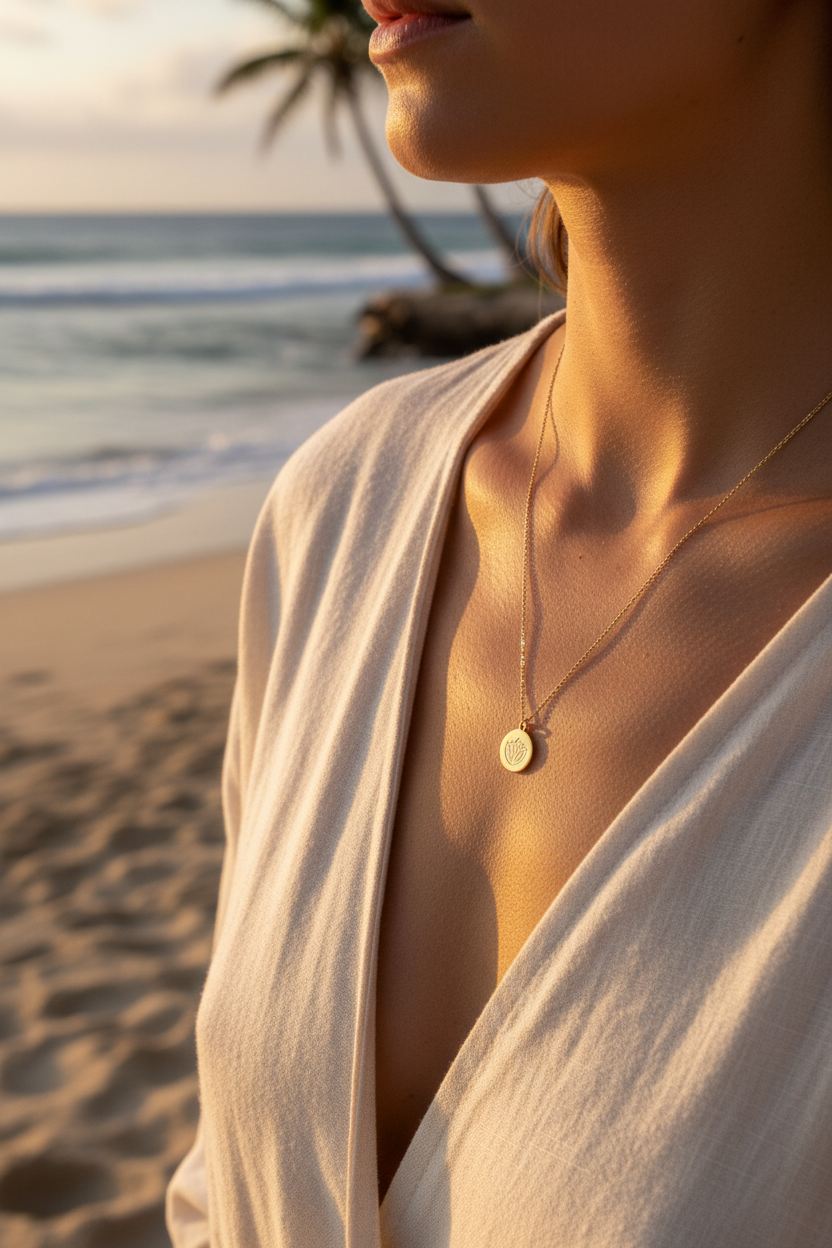 Small Lotus Pendant