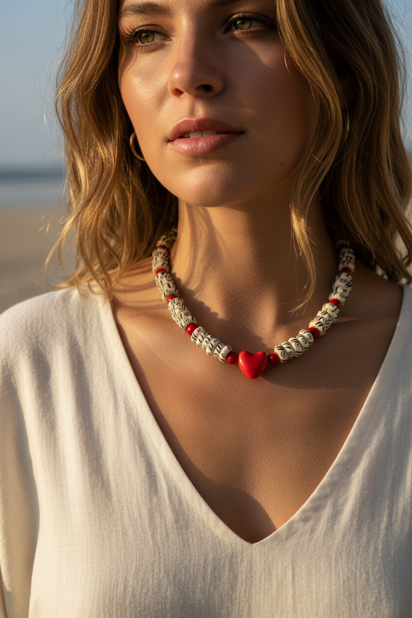 Tina necklace on a girl